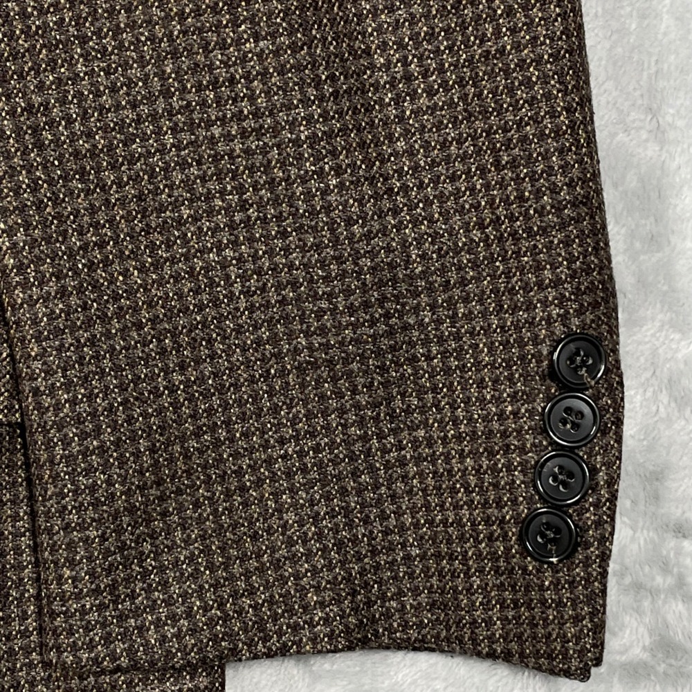 Ermenegildo Zegna Neiman Marcus Brown Wool Cashmere Silk Blazer Sport Coat 58 R
